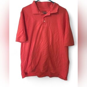 Men's Orange Polo Shirt - Classic Short Sleeve